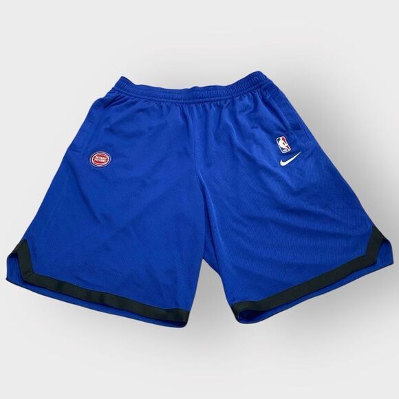 Nike Dri-Fit Detroit Pistons Basketball Shorts AV1804-495 Mens size Large New - Picture 2 of 12